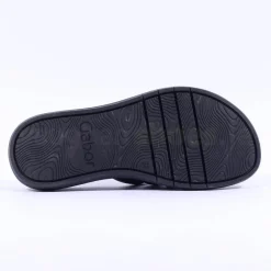 Women Gabor Abbott Glitter Strap Mule Sandal - Black Shimmer