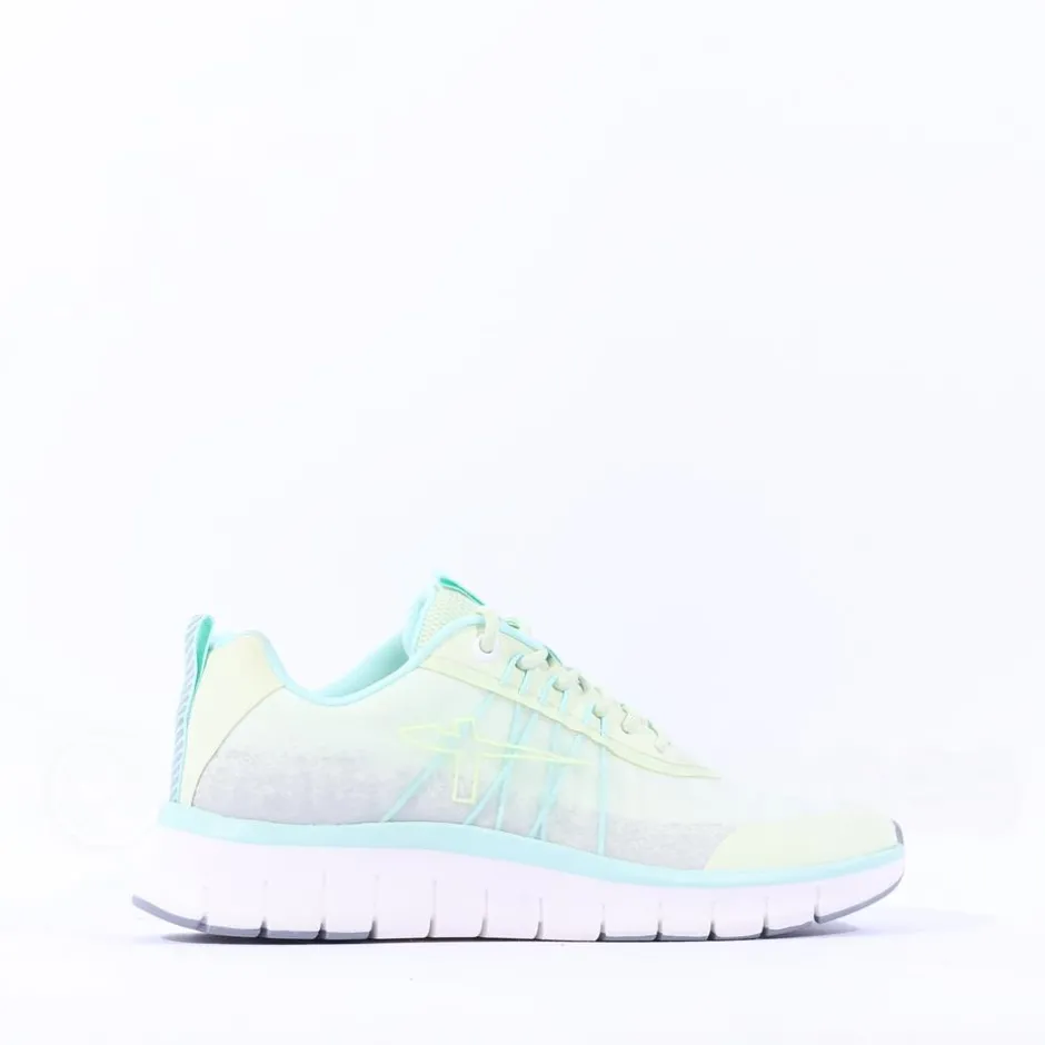 Women Tamaris Activa Laced Mesh Trainer - Light Green