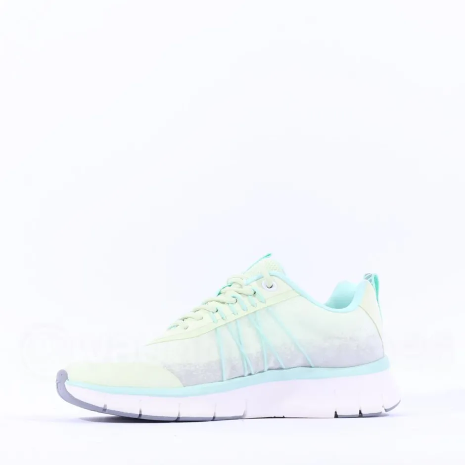 Women Tamaris Activa Laced Mesh Trainer - Light Green