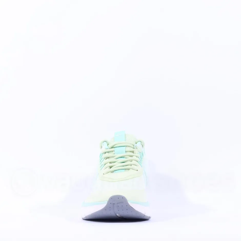 Women Tamaris Activa Laced Mesh Trainer - Light Green