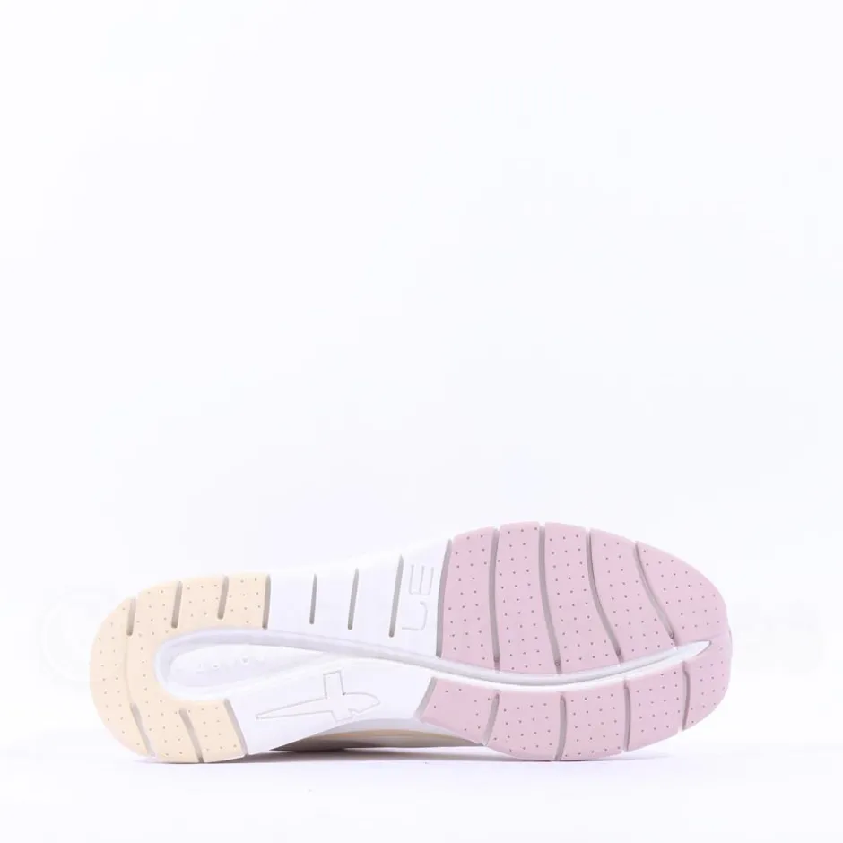 Women Tamaris Activa Lightweight Lace Trainer - White Pink