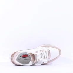 Women Gabor Adora Rolling Soft Side Zip - White Gold Leopard