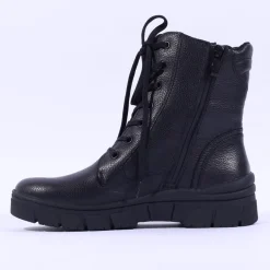Women Caprice Agathe Waterproof Lace Zip Boot - Black
