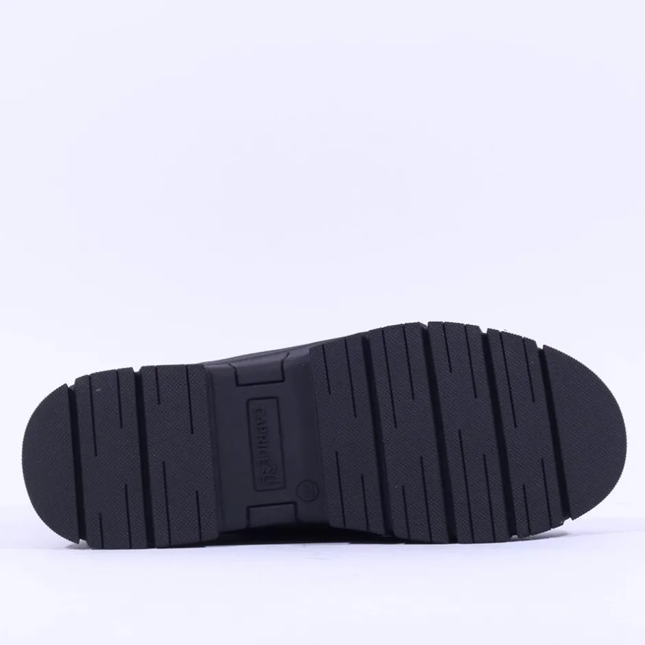 Women Caprice Agathe Waterproof Lace Zip Boot - Black