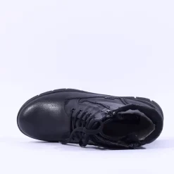 Women Caprice Agathe Waterproof Lace Zip Boot - Black