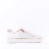 Women Marco Tozzi Ago Hex Sole Side Zip - Cream Combi