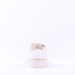 Women Marco Tozzi Ago Hex Sole Side Zip - Cream Combi