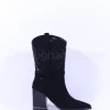 Women Una Healy Aint No Sunshine Mid Calf Boot - Black Sparkle