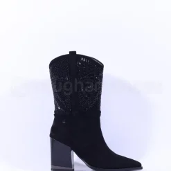 Women Una Healy Aint No Sunshine Mid Calf Boot - Black Sparkle