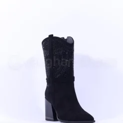 Women Una Healy Aint No Sunshine Mid Calf Boot - Black Sparkle