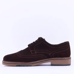 Ara Men Alessio Suede Wingtip Brogue - Brown Suede