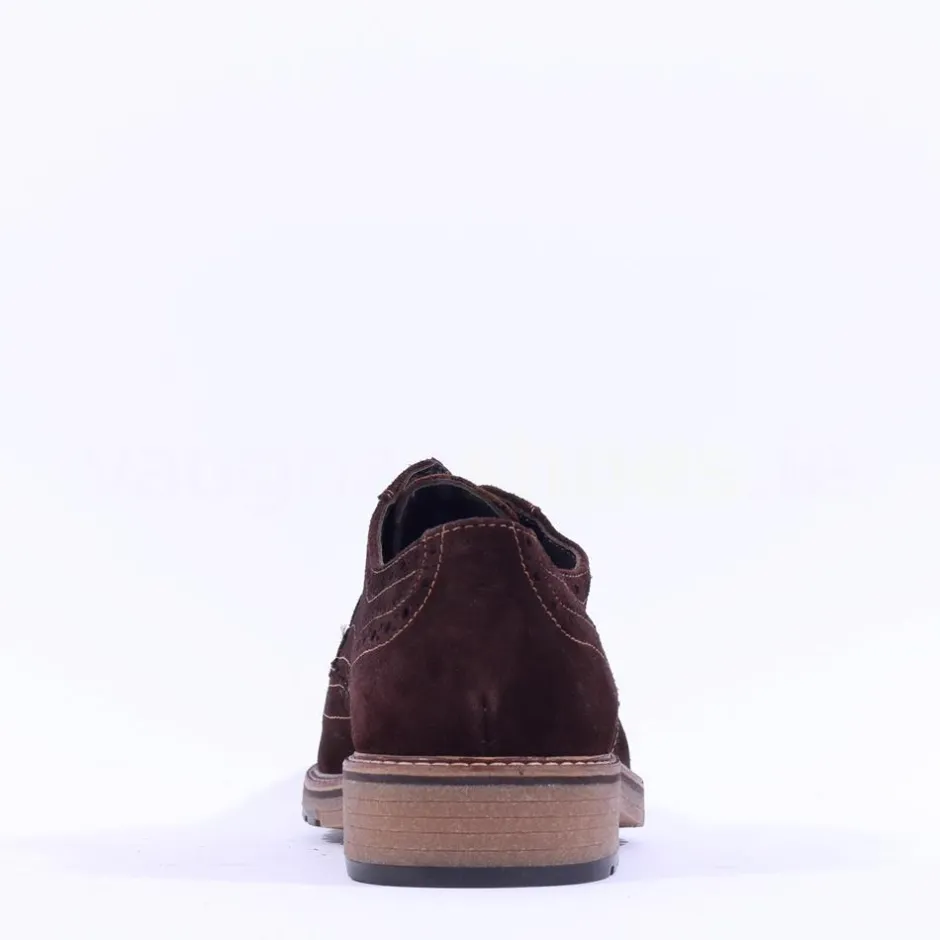 Ara Men Alessio Suede Wingtip Brogue - Brown Suede