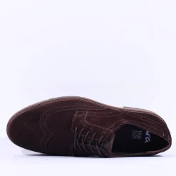Ara Men Alessio Suede Wingtip Brogue - Brown Suede