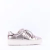 Women Tamaris Alexia Platform Laced Trainer - Light Gold