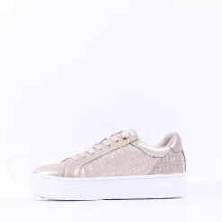 Women Tamaris Alexia Platform Sidezip Trainer - Gold