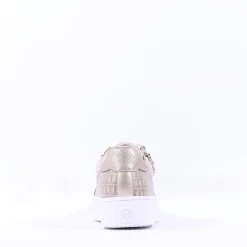 Women Tamaris Alexia Platform Sidezip Trainer - Gold