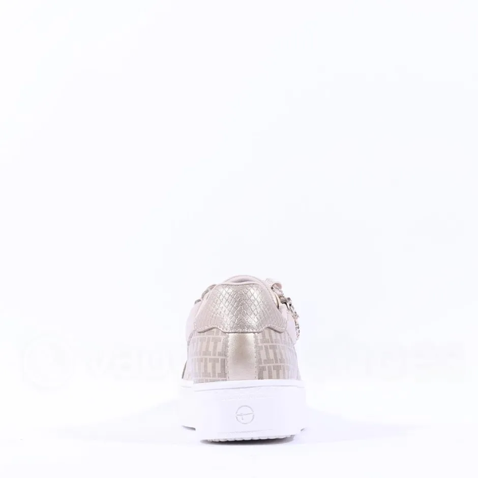 Women Tamaris Alexia Platform Sidezip Trainer - Gold
