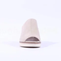 Women Tamaris Alis Covered Peeptoe Wedge - Champagne
