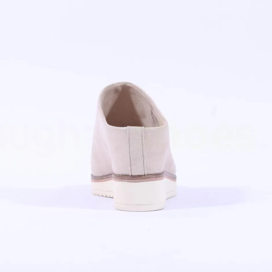 Women Tamaris Alis Covered Peeptoe Wedge - Champagne