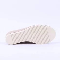 Women Tamaris Alis Covered Peeptoe Wedge - Champagne