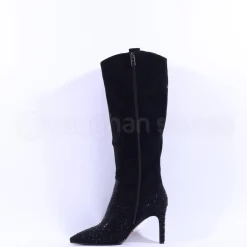 Women Una Healy All I Want Knee High Boot - Black Sparkle