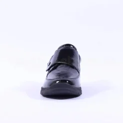 Women Caprice Allie Velcro Strap Comfort Shoe - Black Patent