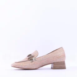 Women Tamaris Almira Aztec Block Heel Loafer - Bronze
