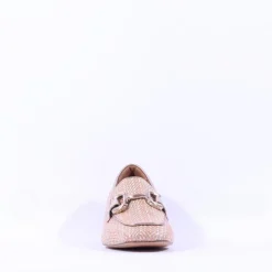 Women Tamaris Almira Aztec Block Heel Loafer - Bronze