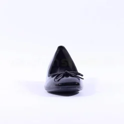 Women Tamaris Almira Bow Tie Block Heel Pump - Black Patent