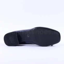 Women Tamaris Almira Bow Tie Block Heel Pump - Navy Patent
