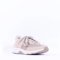 Women Gabor Aloe Rolling Soft Mesh Trainer - Beige Gold
