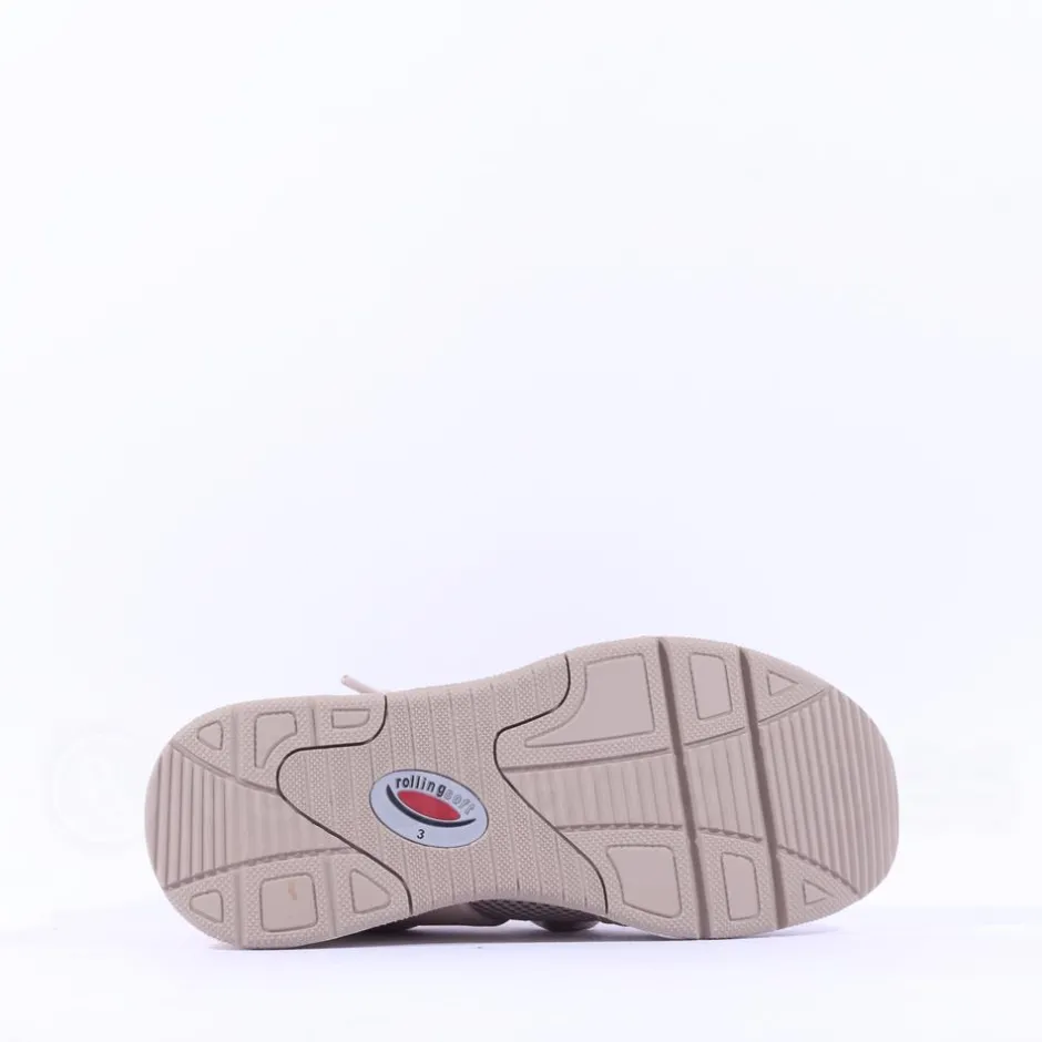Women Gabor Aloe Rolling Soft Mesh Trainer - Beige Gold