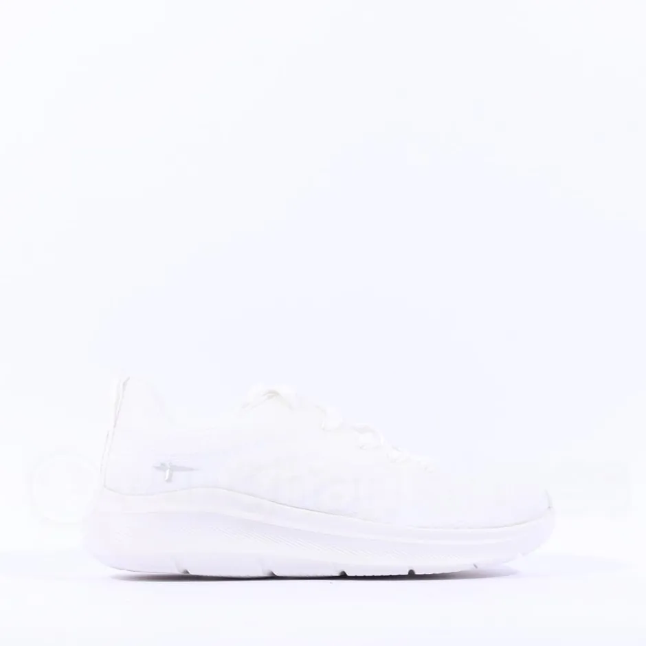 Women Tamaris Amelie Athleisure Wedge Trainer - Off White