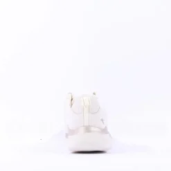 Women Tamaris Amelie Athleisure Wedge Trainer - Off White Gold