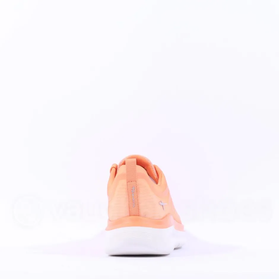 Women Tamaris Amelie Athleisure Wedge Trainer - Orange