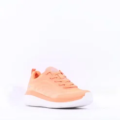 Women Tamaris Amelie Athleisure Wedge Trainer - Orange