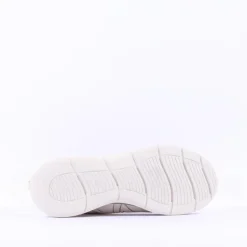 Women Tamaris Amelie Athleisure Wedge Trainer - Off White Gold