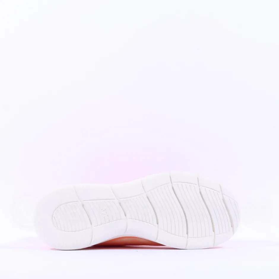 Women Tamaris Amelie Athleisure Wedge Trainer - Orange