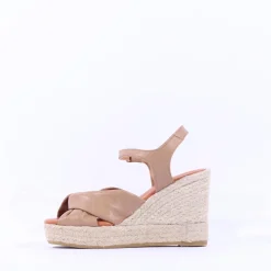 Women Wonders Anakena Espadrille Wedge - Mocha Leather