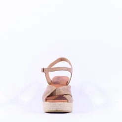 Women Wonders Anakena Espadrille Wedge - Mocha Leather