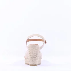 Women Wonders Anakena Espadrille Wedge - Cream Leather
