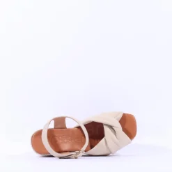 Women Wonders Anakena Espadrille Wedge - Cream Leather