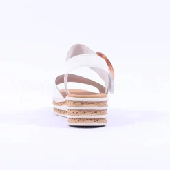 Women Gabor Andre Ring Buckle Layered Sandal - Latte Leather