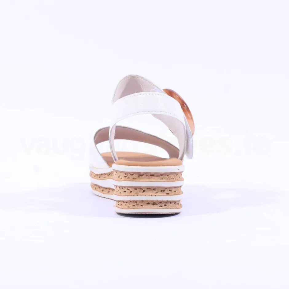 Women Gabor Andre Ring Buckle Layered Sandal - Latte Leather