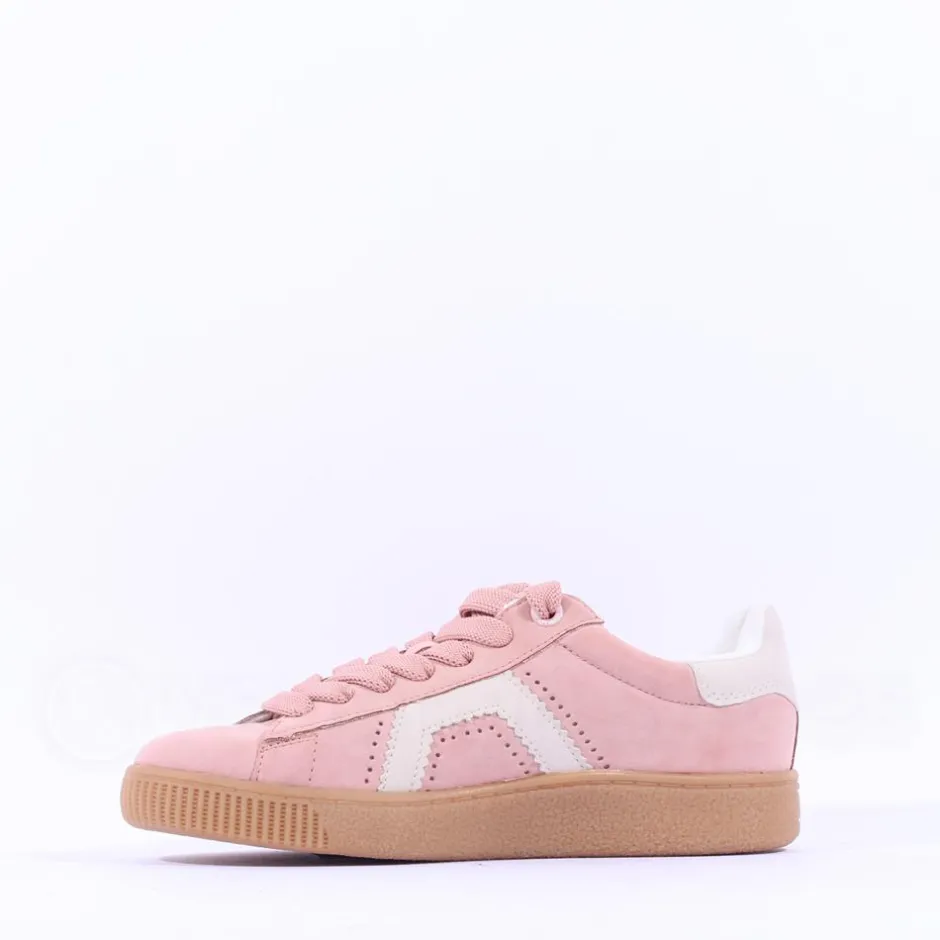 Women S.Oliver Anna Thick Lace Gumsole Trainer - Rose
