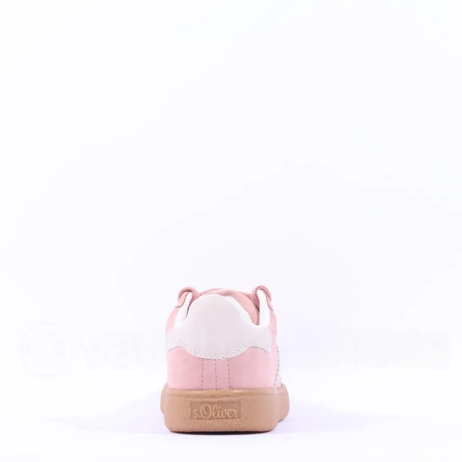 Women S.Oliver Anna Thick Lace Gumsole Trainer - Rose