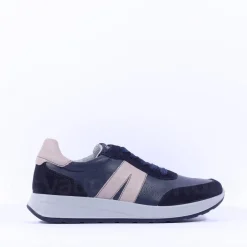 Ara Men Ara Matteo Laced Casual Trainer - Navy Grey