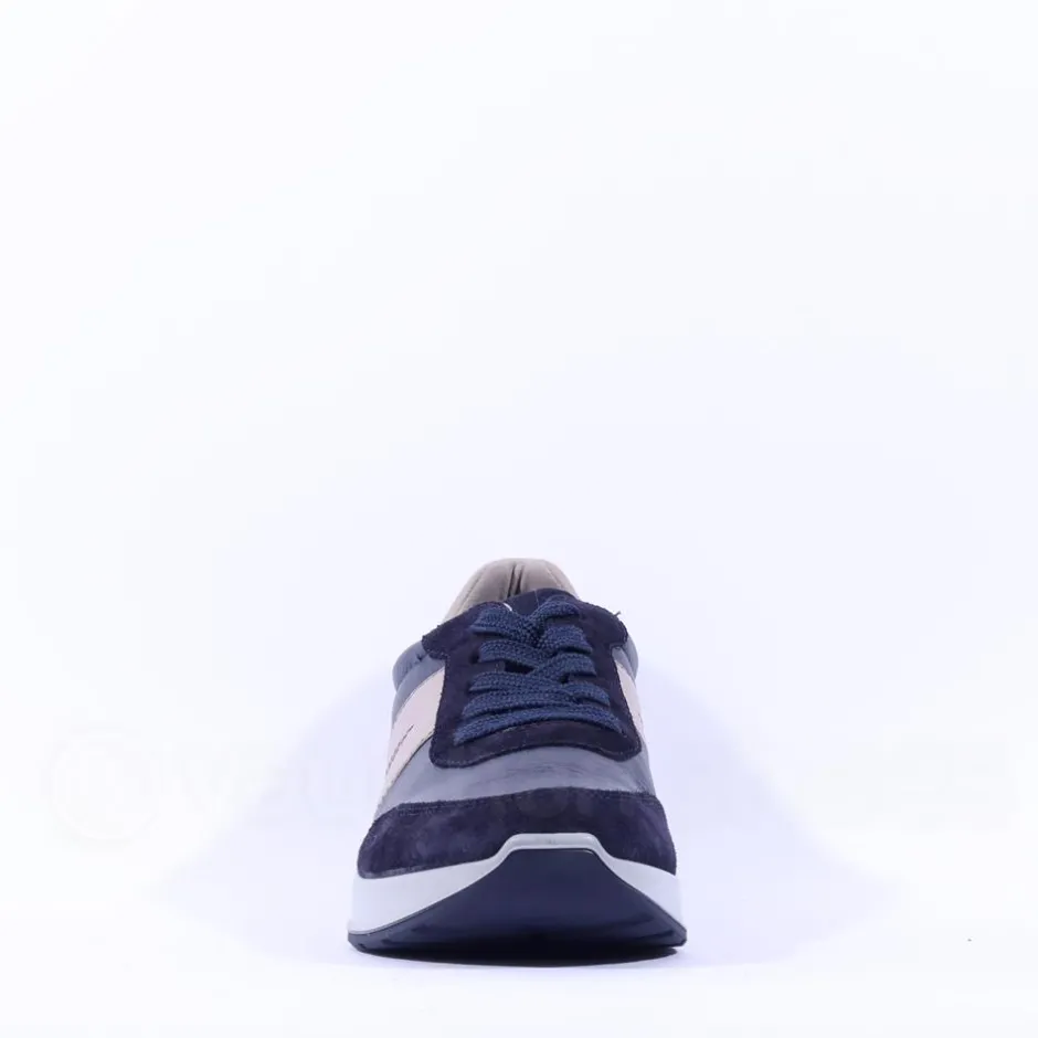 Ara Men Ara Matteo Laced Casual Trainer - Navy Grey