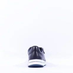 Women Ara Osaka Side Zip Lace Trainer - Navy White