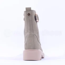 Women Caprice Arabella Buckle Strap Lace Boot - Khaki